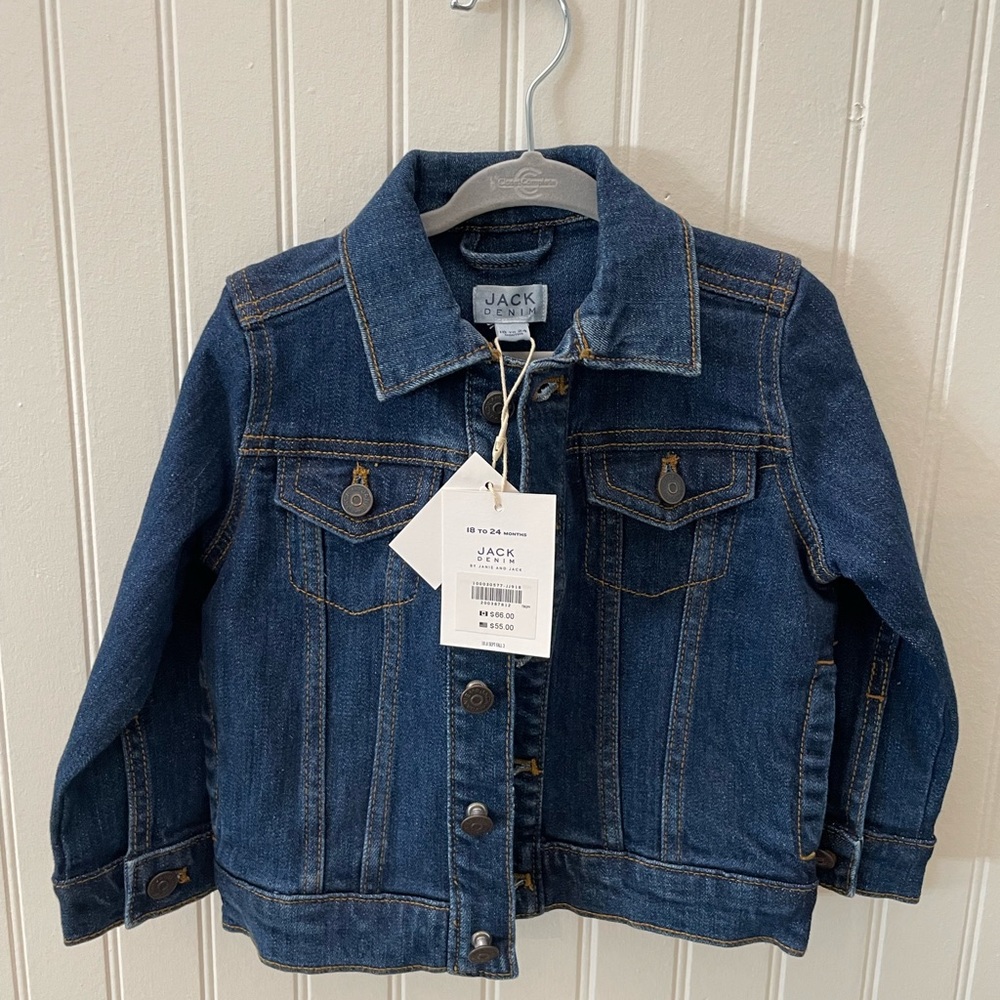 BNWT Janie and Jack Jean jacket. 18-24m